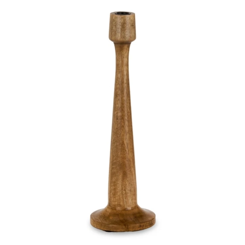 Mango Wood Taper Candle Holder, 16 in.