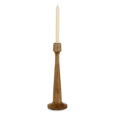 Mango Wood Taper Candle Holder, 16 in.