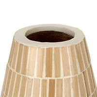Oval Bamboo Floor Vase