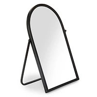 Black Metal Arch Tabletop Mirror