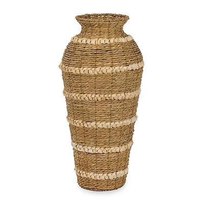 Natural Cattail Floor Vase