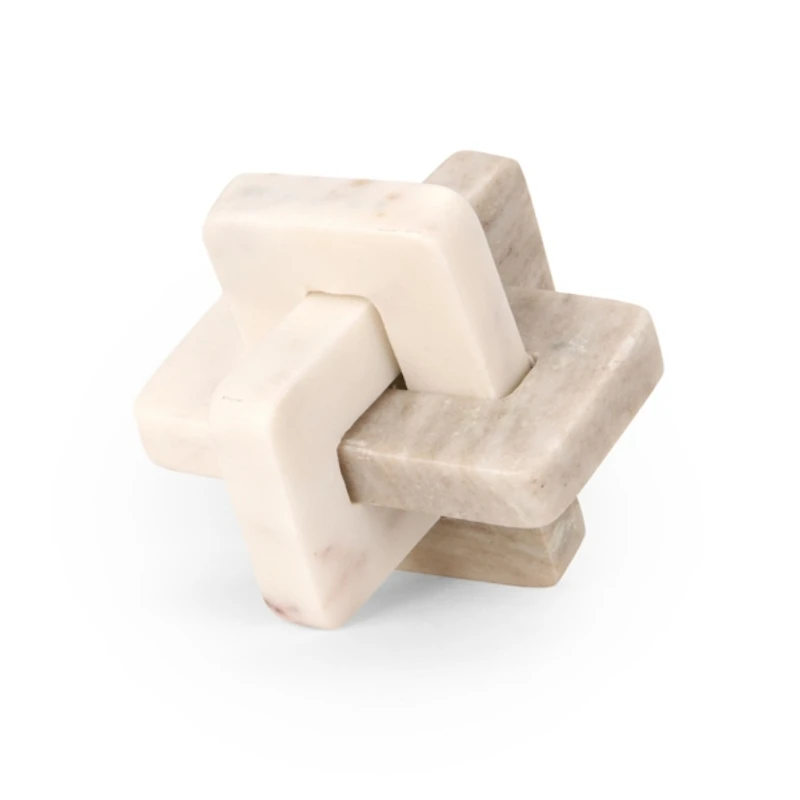 Two-Toned Marble Knot Sculpture