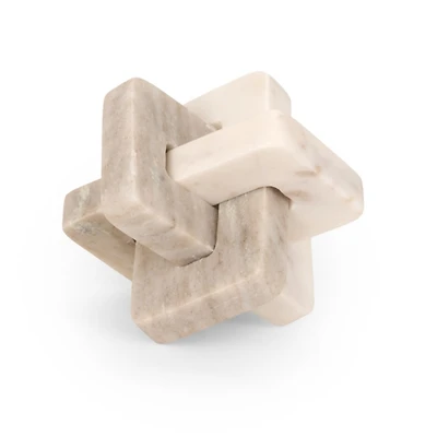 Two-Toned Marble Knot Sculpture