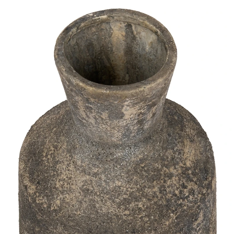 Distressed Gray Ceramic Vase