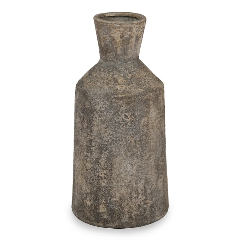 Distressed Gray Ceramic Vase