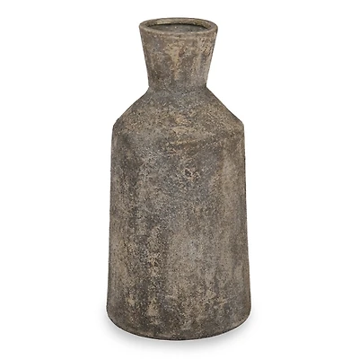 Distressed Gray Ceramic Vase