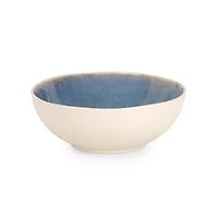 Blue Reactive Glaze Stoneware Bowl
