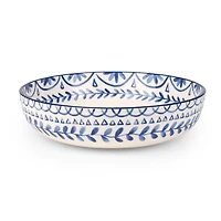 Blue Mosaic Ceramic Serving Bowl
