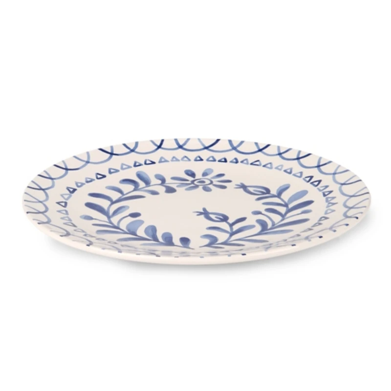 Blue Mosaic Ceramic Dinner Plate