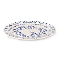 Blue Mosaic Ceramic Dinner Plate