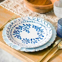 Blue Mosaic Ceramic Dinner Plate
