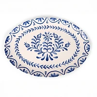 Blue Mosaic Ceramic Serving Platter
