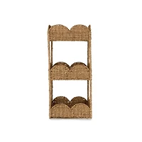 Seagrass 3-Shelf Basket Stand