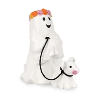 Poppy Flower Crown Ghost with Dog