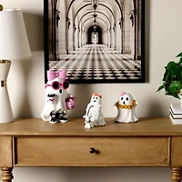 Poppy Flower Crown Ghost with Dog