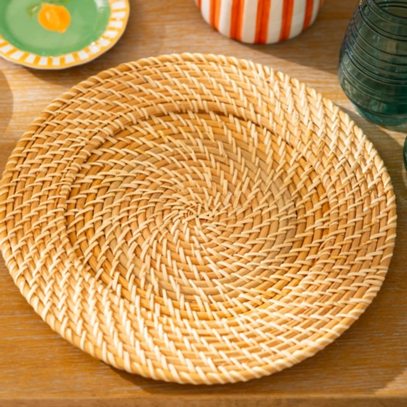 Natural Rattan Woven Charger