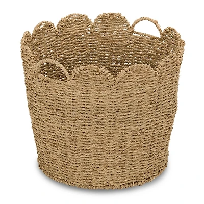 Seagrass Scalloped Edge Basket