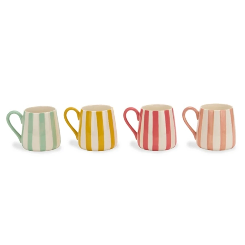 Ceramic Stripe Mugs