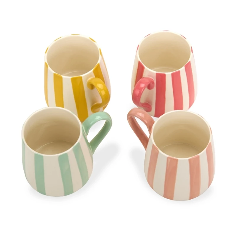 Ceramic Stripe Mugs