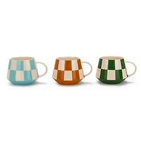 Ceramic Checkered Mugs