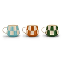 Ceramic Checkered Mugs