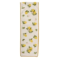 Embroidered Lemon Table Runner