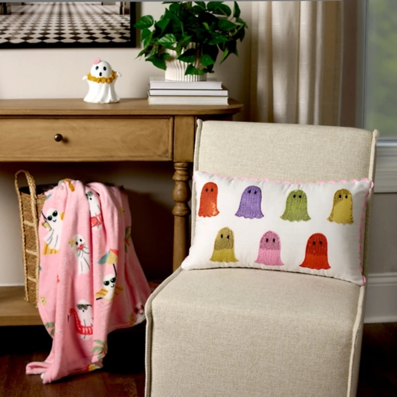 Summerween Drinks Plush Throw