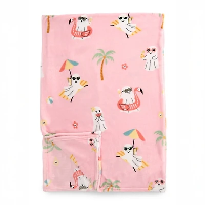 Summerween Drinks Plush Throw