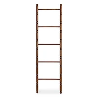 Brown Pine Wood Leaning Ladder