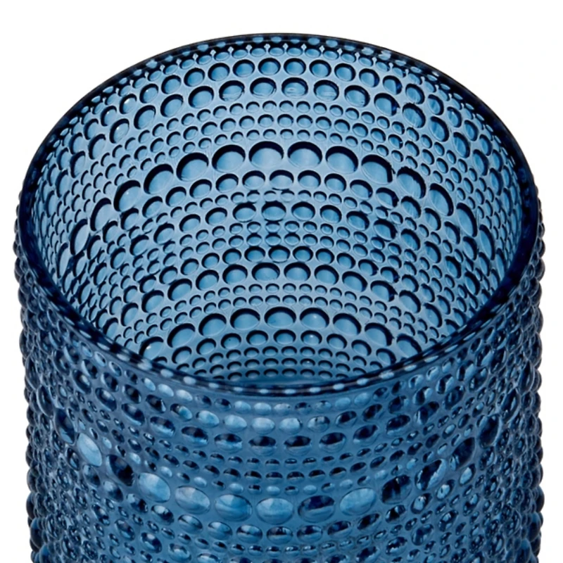 Blue Halo Double Old Fashioned Glass