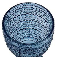 Blue Halo Glass Goblet