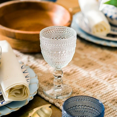 Clear Halo Glass Goblet