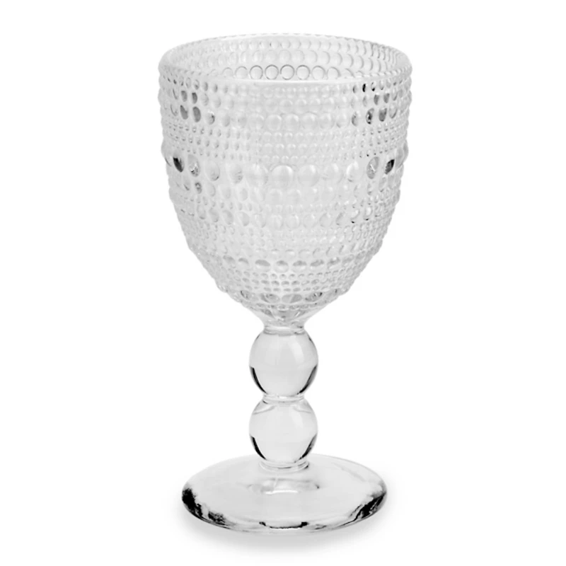 Clear Halo Glass Goblet