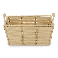Large Natural Paper Stitched Basket