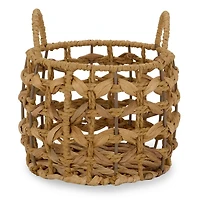 Round Natural Straw Basket, 5 in.