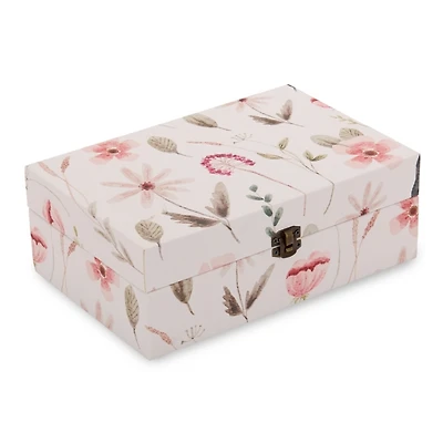 Small Floral Print Decorative Box
