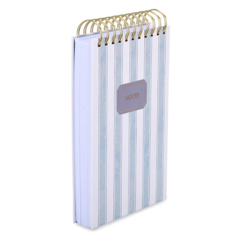 Blue Stripe Spiral Stationery Notebook
