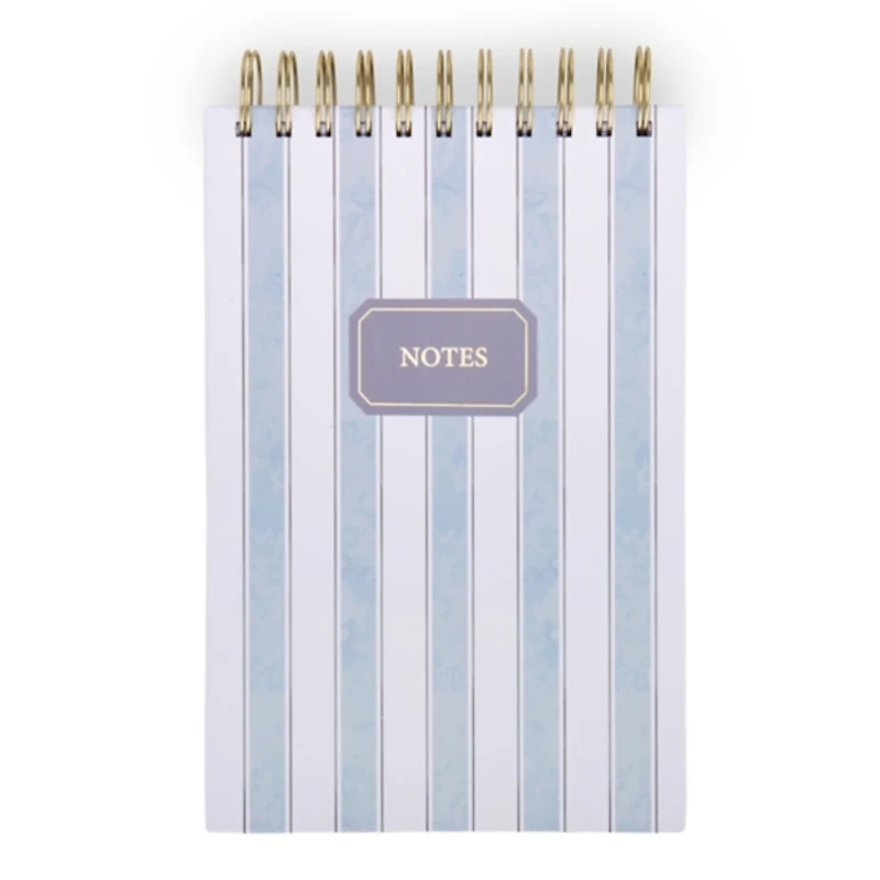 Blue Stripe Spiral Stationery Notebook
