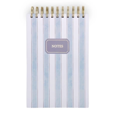 Blue Stripe Spiral Stationery Notebook