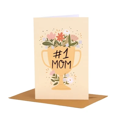 Number One Mom Greeting Card