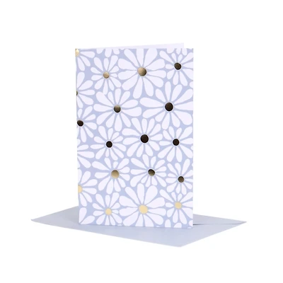 Blue Floral Greeting Card