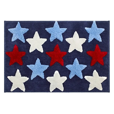 Patriotic Stars Bath Rug