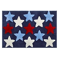 Patriotic Stars Bath Rug