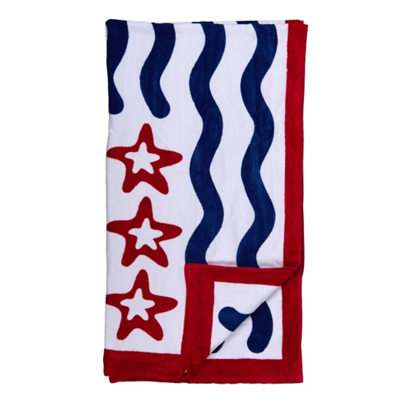 Wavy Flag Beach Towel