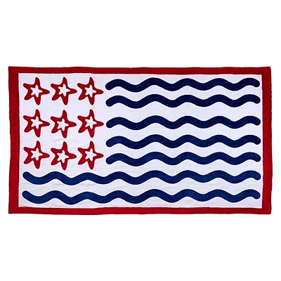 Wavy Flag Beach Towel