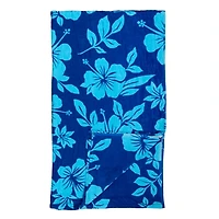 Blue Hibiscus Beach Towel