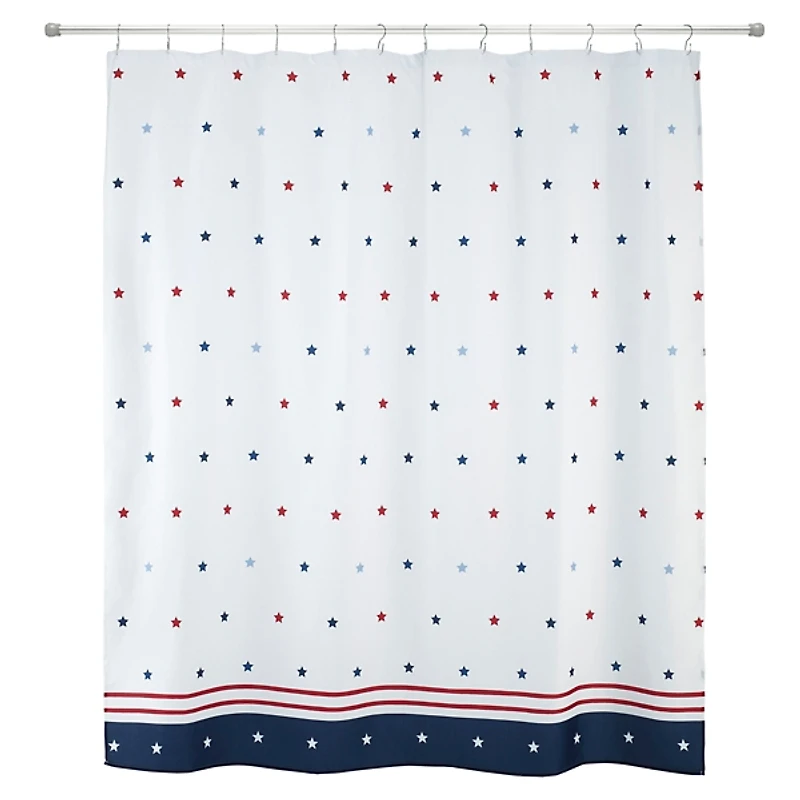 Patriotic Stars Shower Curtain
