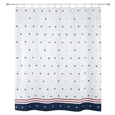 Patriotic Stars Shower Curtain