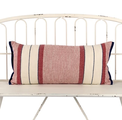 Woven Stripe Lumbar Pillow