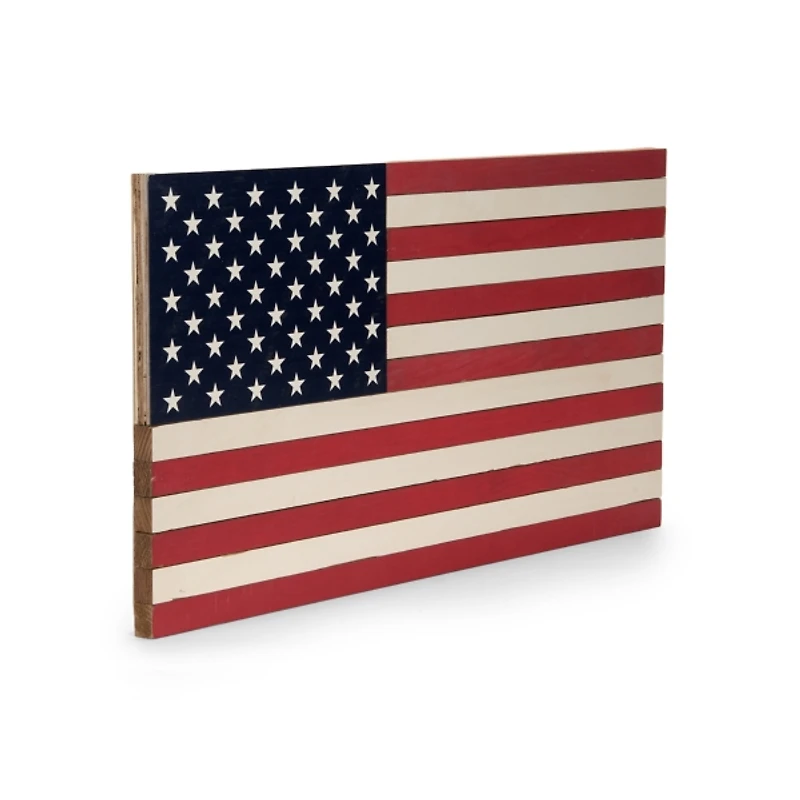American Flag Wood Plaque, 24 in.
